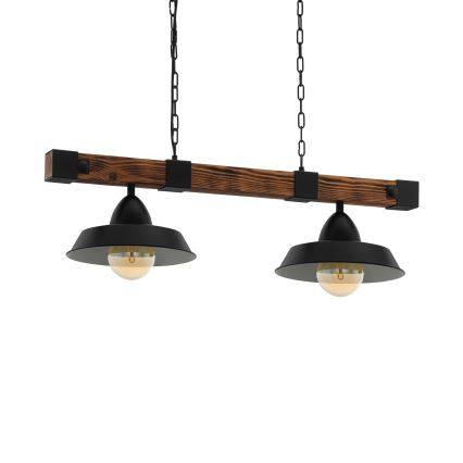 Eglo - Lustra ar ķēdi 2xE27/60W/230V - FSC sertificēts
