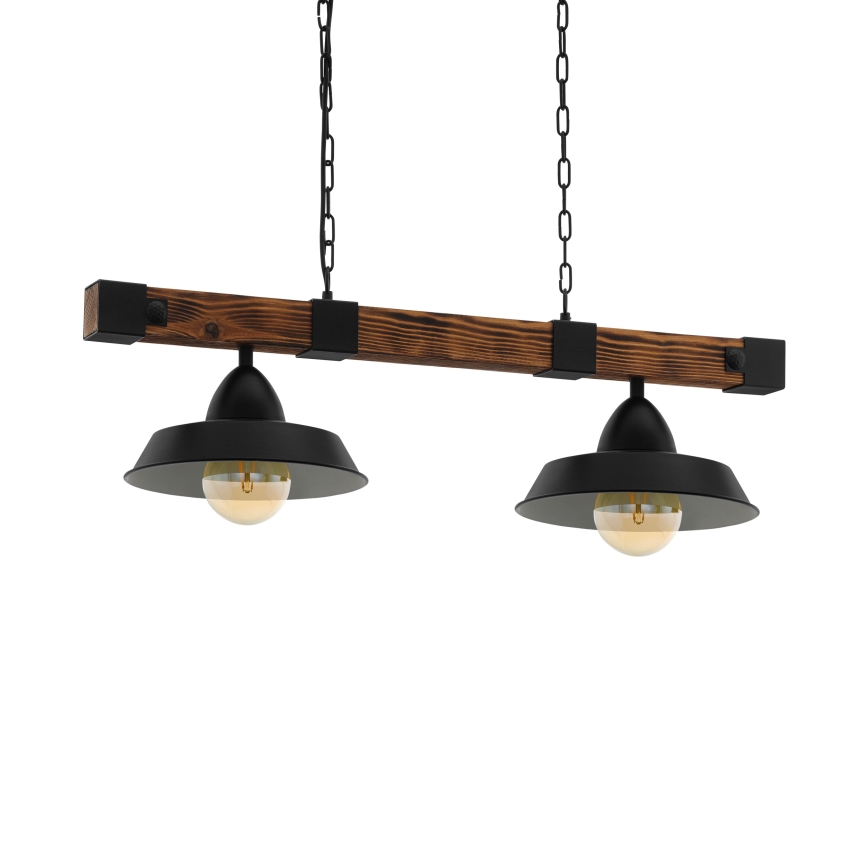Eglo - Lustra ar ķēdi 2xE27/60W/230V - FSC sertificēts
