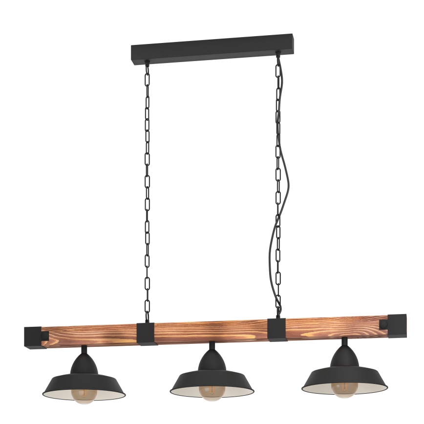 Eglo - Lustra ar ķēdi 3xE27/60W/230V - FSC sertificēts