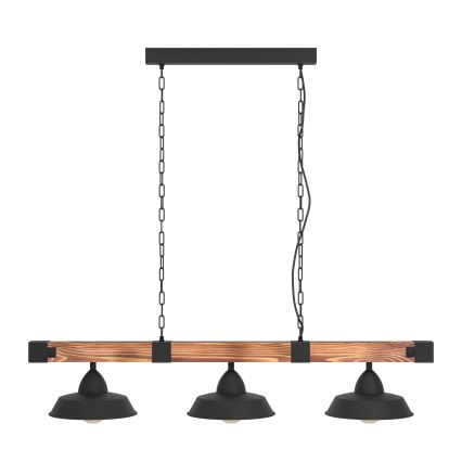 Eglo - Lustra ar ķēdi 3xE27/60W/230V - FSC sertificēts