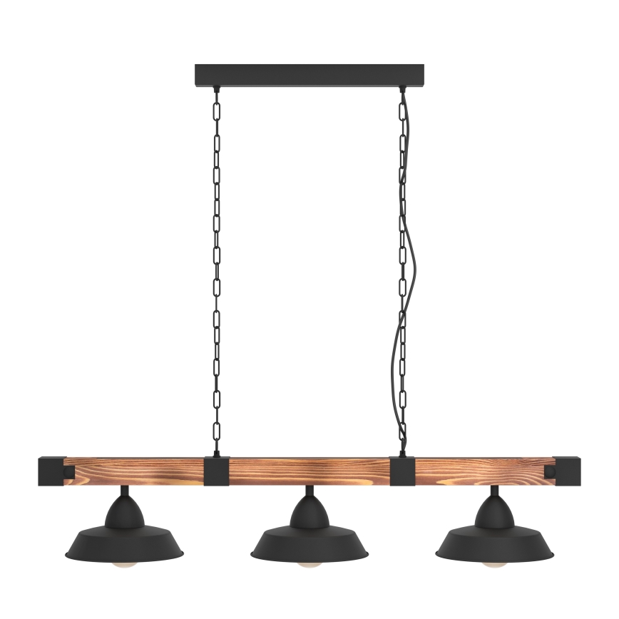 Eglo - Lustra ar ķēdi 3xE27/60W/230V - FSC sertificēts