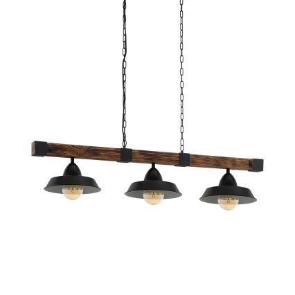 Eglo - Lustra ar ķēdi 3xE27/60W/230V - FSC sertificēts