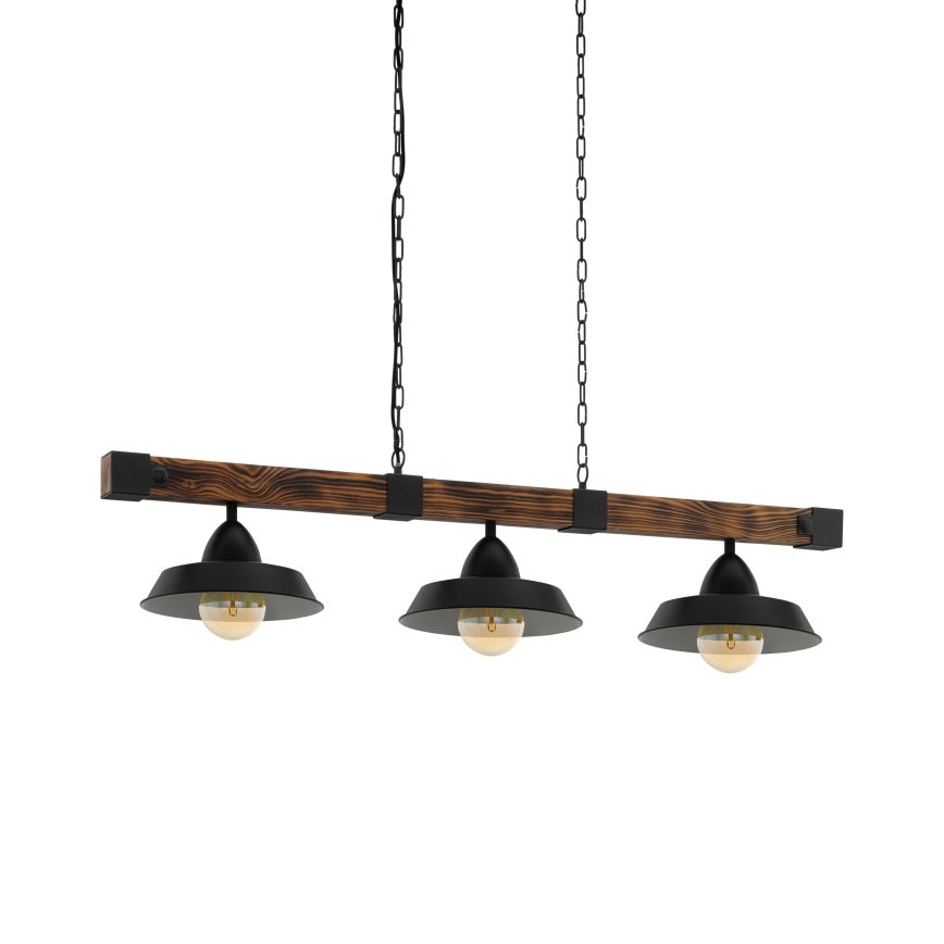 Eglo - Lustra ar ķēdi 3xE27/60W/230V - FSC sertificēts