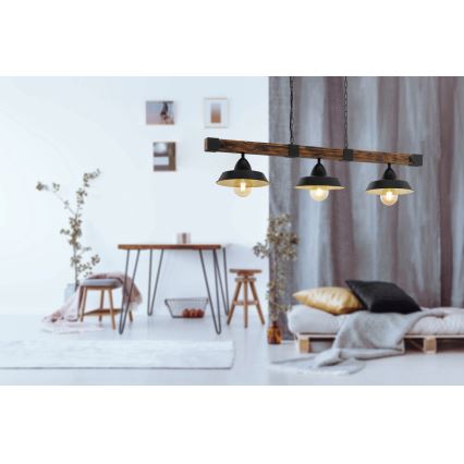 Eglo - Lustra ar ķēdi 3xE27/60W/230V - FSC sertificēts