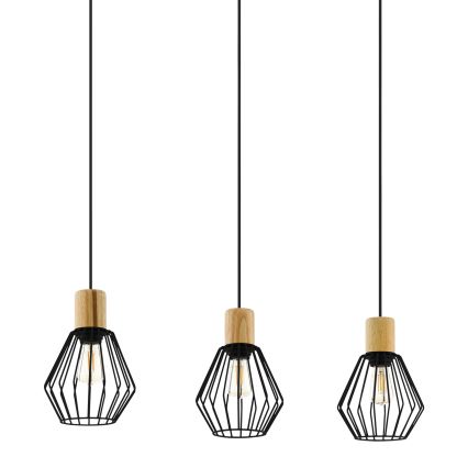 Eglo - Lustra ar auklu 3xE27/60W/230V - FSC sertificēts