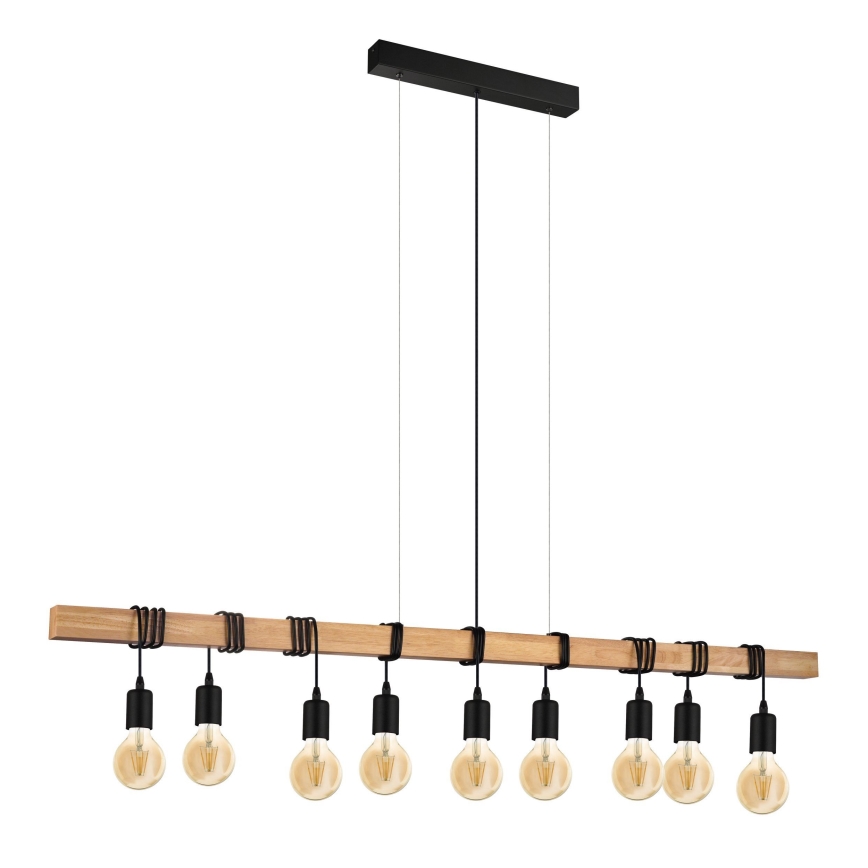 Eglo - Lustra ar auklu TOWNSHEND 9xE27/60W/230V - FSC sertificēts