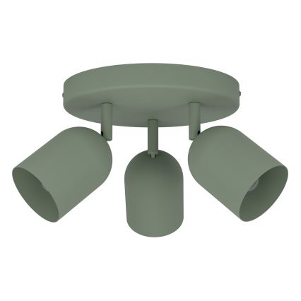 Eglo - Virziena gaismeklis 3xE14/40W/230V Ø 25 cm zaļš