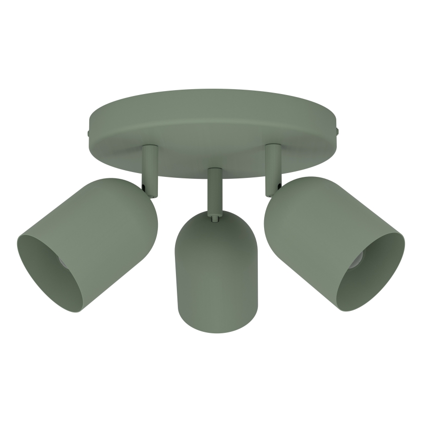 Eglo - Virziena gaismeklis 3xE14/40W/230V Ø 25 cm zaļš