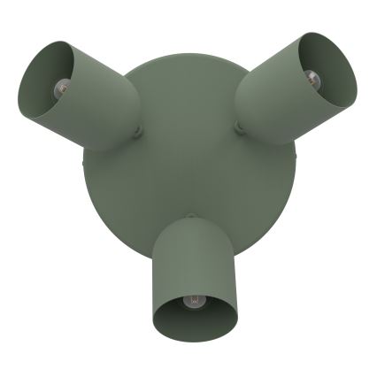 Eglo - Virziena gaismeklis 3xE14/40W/230V Ø 25 cm zaļš