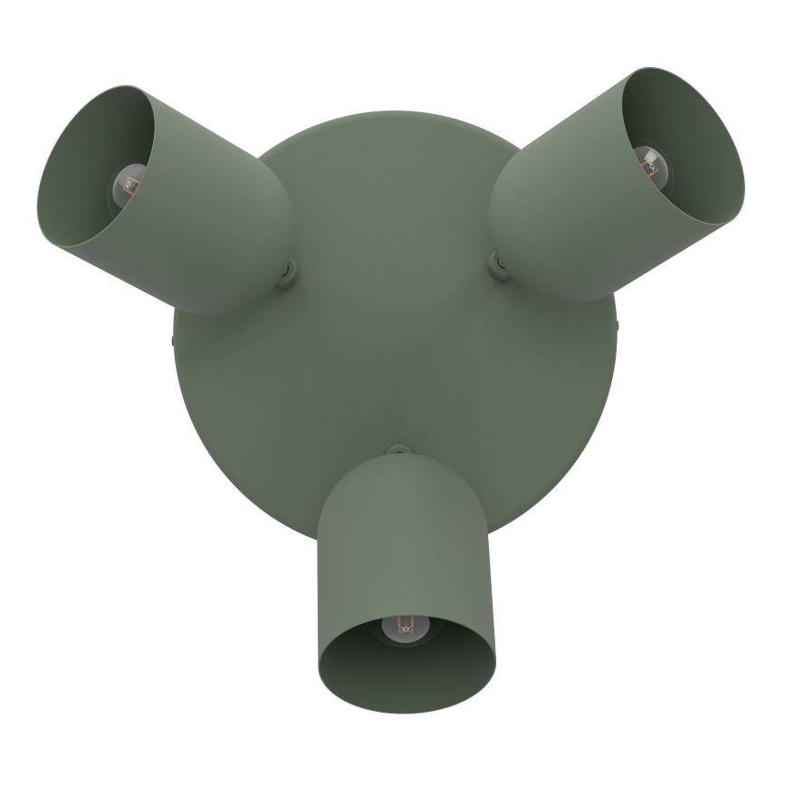 Eglo - Virziena gaismeklis 3xE14/40W/230V Ø 25 cm zaļš