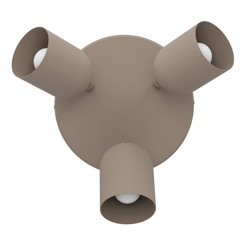 Eglo - Virziena gaismeklis 3xE14/40W/230V Ø 25 cm bēšs