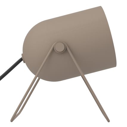 Eglo - Bēša galda lampa 1xE14/8W/230V