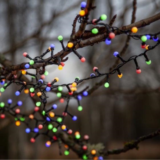 Eglo 472-53 - LED Ziemassvētku āra virtene BERRY MINI 700xLED/8 funkcijas 14m daudzkrāsaina IP44