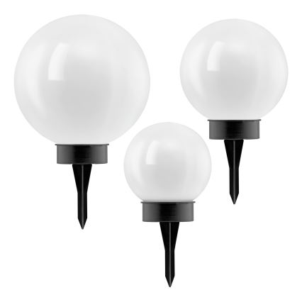 Eglo - LED saules lampa ar sensoru, 3 LED/1800 mAh, IP44, melna