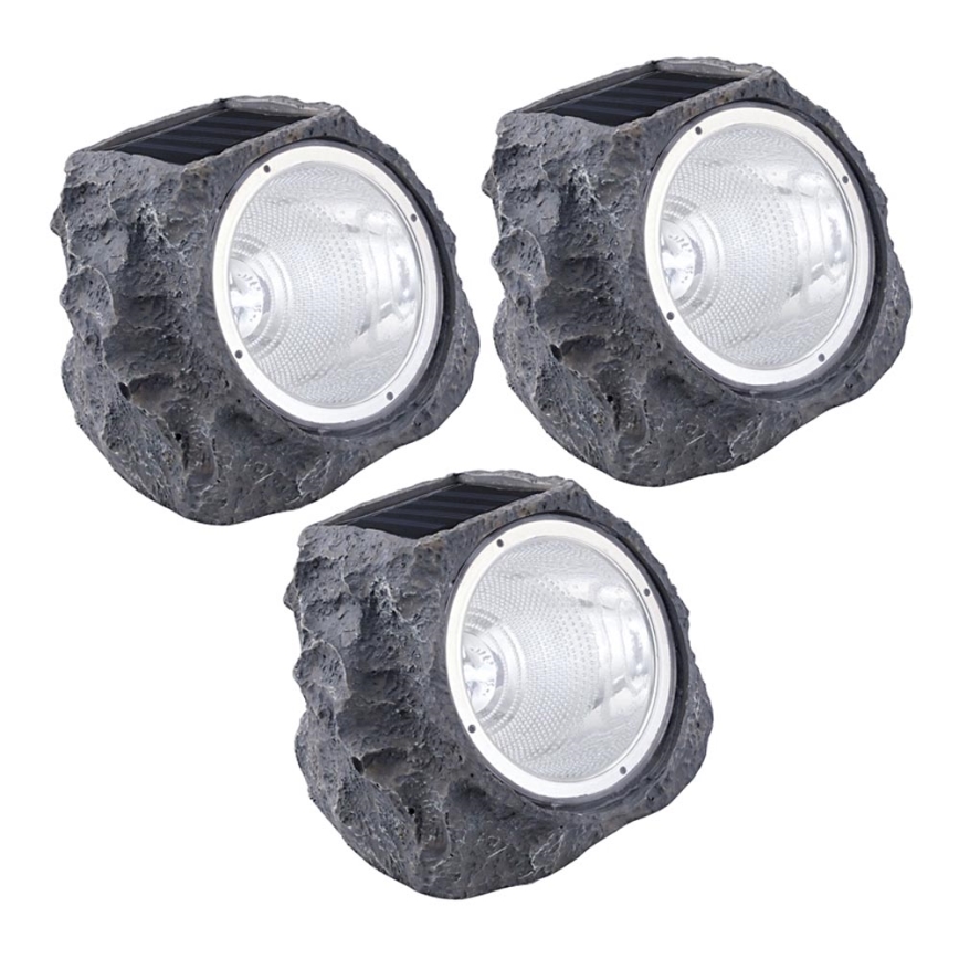 Eglo 48505 - KOMPLEKTS 3x Saules enerģijas LED apgaismojums 3xLED/0,06W 600 mAh