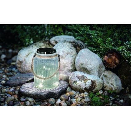 Eglo 48567 - Saules gaismeklis SOLAR LED/1xAA 300 mAh caurspīdīgs IP44