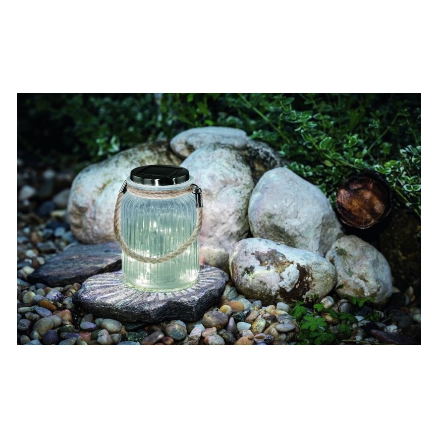 Eglo 48567 - Saules gaismeklis SOLAR LED/1xAA 300 mAh caurspīdīgs IP44