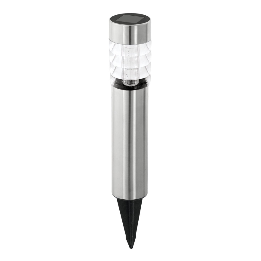 Eglo 48581 - Saules enerģijas lampa LED/0,06W/1,2V 100 mAh IP44 matēts hroms