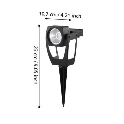 Eglo 48719 - LED Saules enerģijas starmetis SOLAR 1xLED/0,1W/3,2V IP44