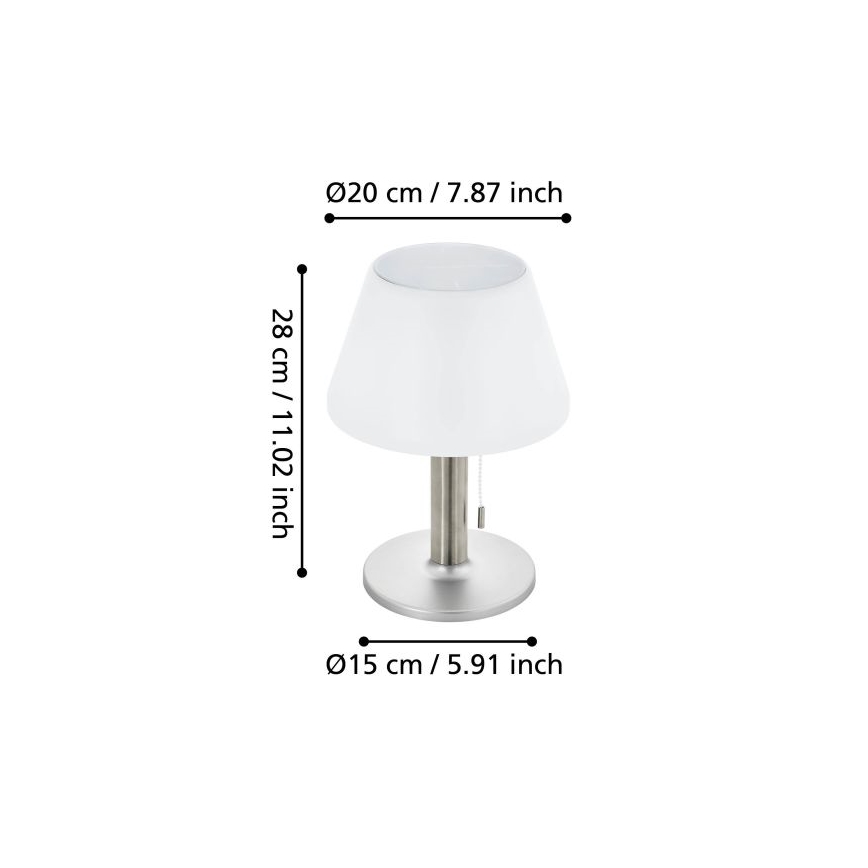 Eglo 48749 - Dimējama LED saules lampa LED/2W/3,7V 2000 mAh IP44