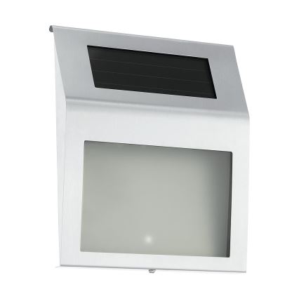 Eglo 48875 - LED Saules enerģijas mājas numurs LED/1,2W/1,2V 300 mAh IP44 matēts hroms