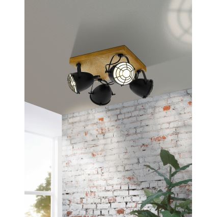 Eglo 49079 - GATEBECK 4xE14/40W/230V virziena gaismeklis