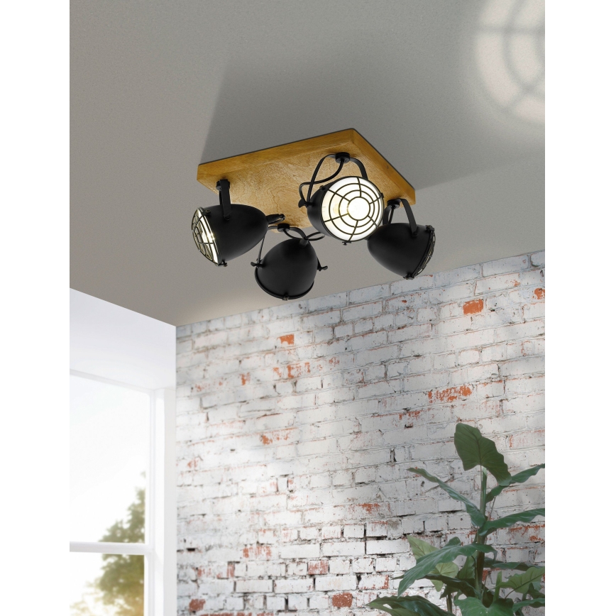 Eglo 49079 - GATEBECK 4xE14/40W/230V virziena gaismeklis