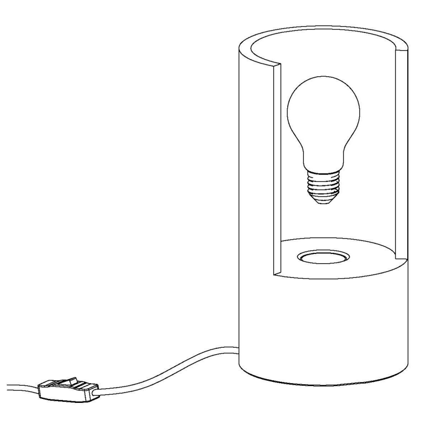 Eglo 49111 - Galda lampa LYNTON 1xE27/60W/230V