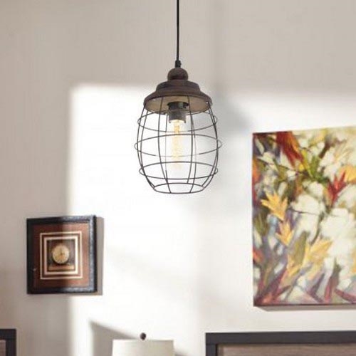 Eglo 49219 - Griestu lampa BAMPTON 1xE27/60W/230V