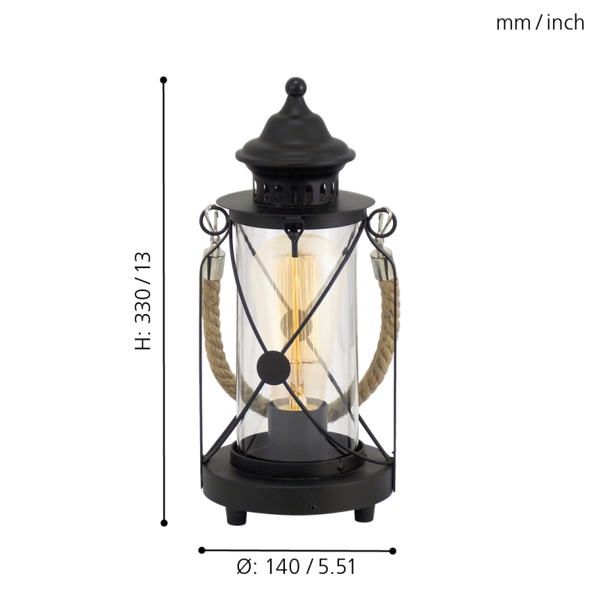 Eglo - Galda lampa 1xE27/60W/230V