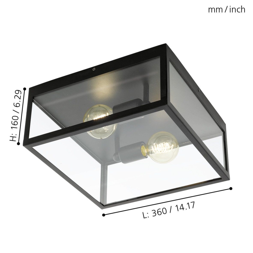Eglo - Griestu lampa 2xE27/60W/230V