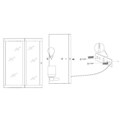 Eglo - Sienas lampa 1xE27/60W/230V