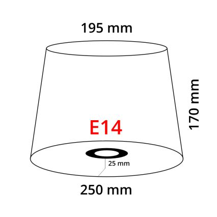 Eglo 49412 - Abažūrs VINTAGE balts salocīts E14 diametrs 25 cm