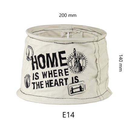 Eglo 49442 - Abažūrs VINTAGE mājas veļas E14 diametrs 20 cm