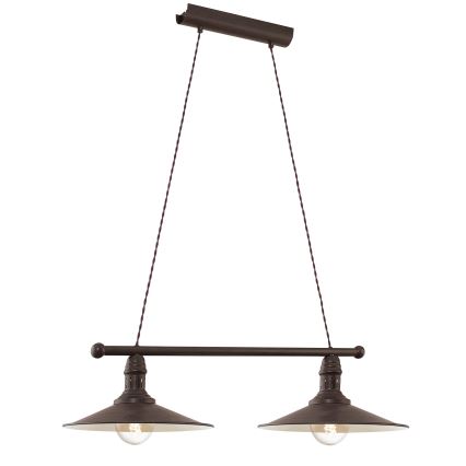 Eglo 49457 - pakaramais gaismeklis STOCKBURY 2xE27/60W/230V