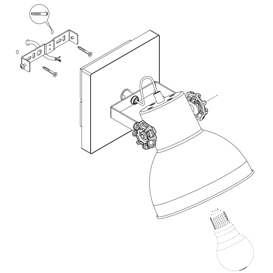 Eglo - Lampa 1xE27/40W/230V