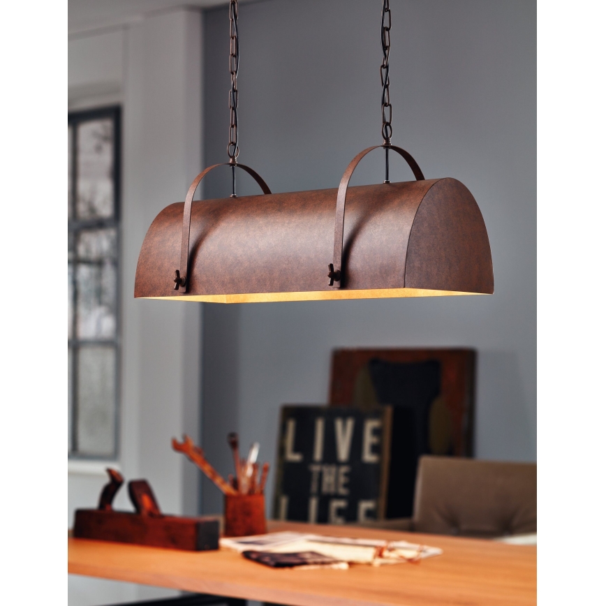 Eglo 49687 - Lustra ar ķēdi DEERHURST 2xE27/60W/230V