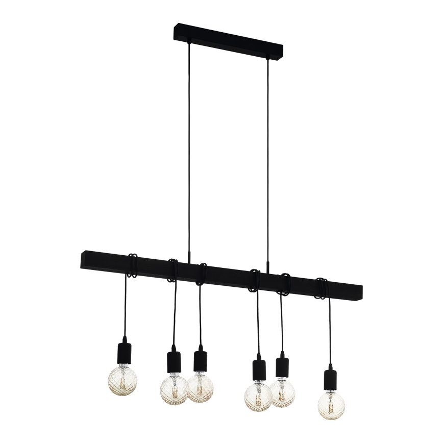 Eglo - Piekarama lampa TOWNSHEND 6xE27/60W/230V