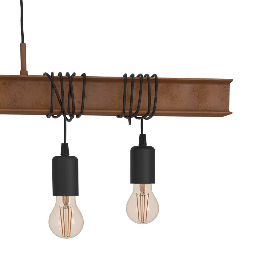 Eglo - Lustra ar auklu TOWNSHEND 6xE27/60W/230V