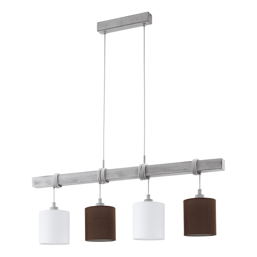 Eglo - Lustra ar auklu TOWNSHEND 4xE27/60W/230V