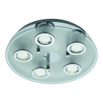 Eglo 54563 - LED griestu gaismeklis 5xGU10/3W/230V spīdīgs hroms