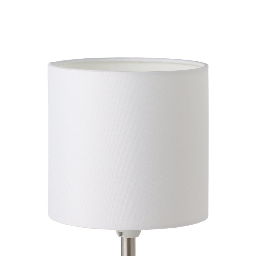 Eglo 54744 - Galda lampa ANADIA 1xE14/40W/230V balta/matēts hroms