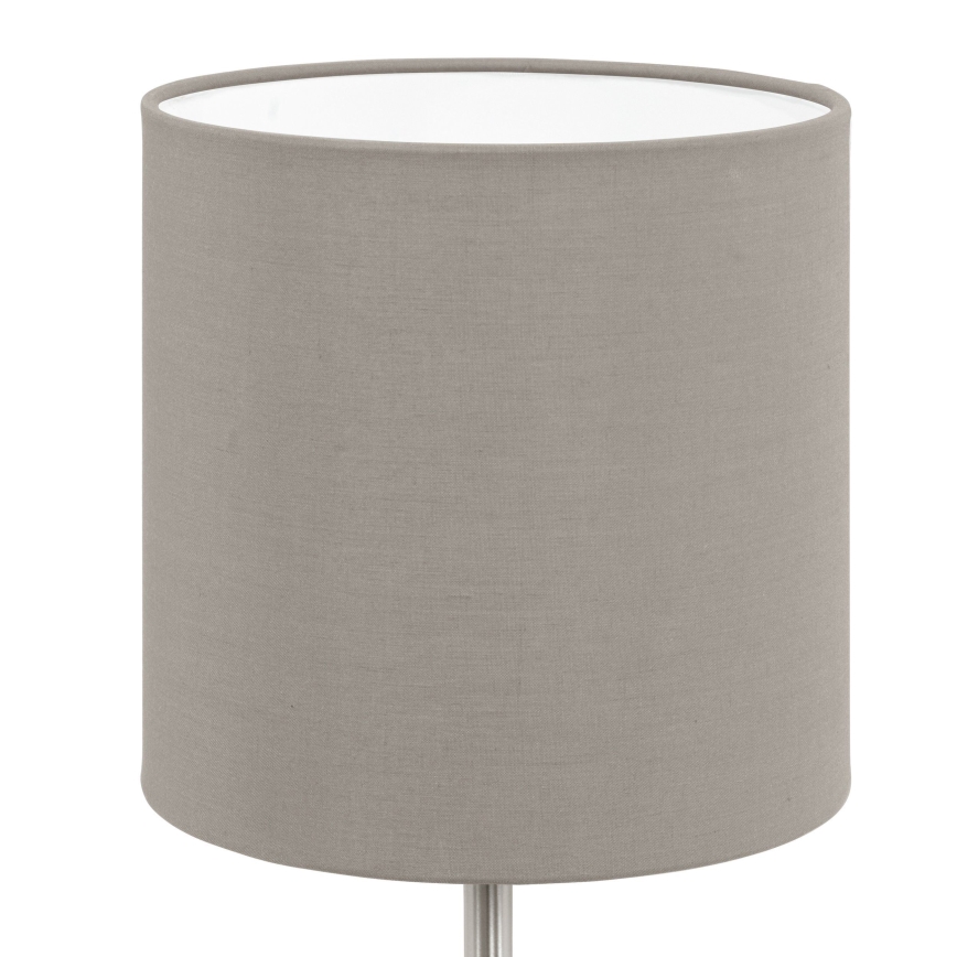 Eglo 54745 - Galda lampa ANADIA 1xE14/40W/230V taupe/matēts hroms