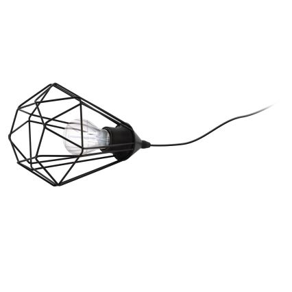 Eglo 54889 - LED Kontaktligzdas galda lampa 1xE27/4W/230V 3000K melna