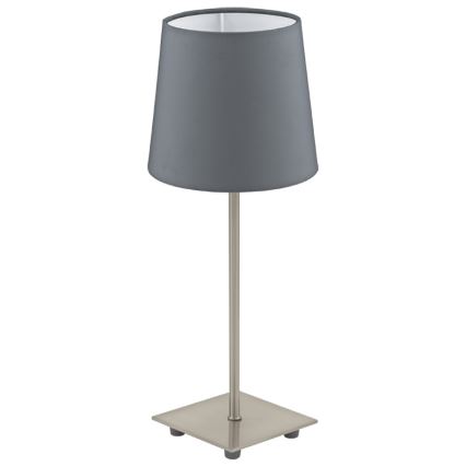 Eglo 54906 - LED Galda lampa 1xE14/6W/230V pelēka/matēts hroms