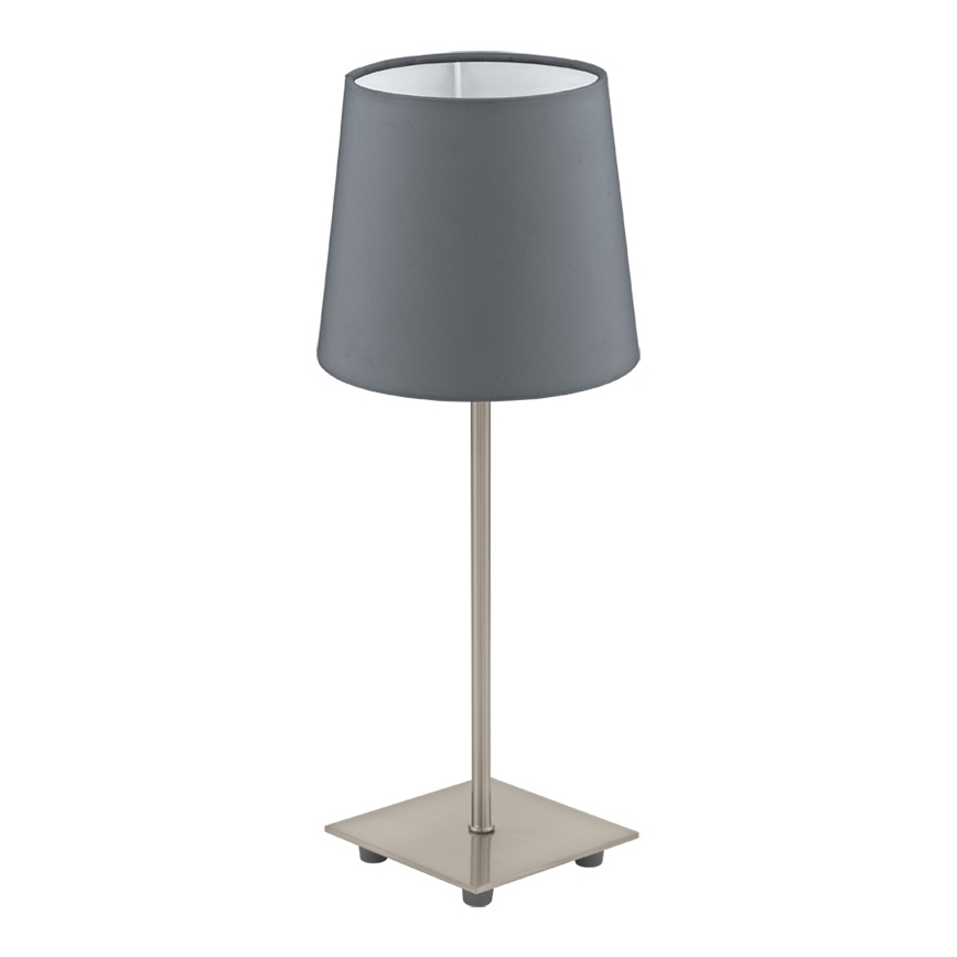 Eglo 54906 - LED Galda lampa 1xE14/6W/230V pelēka/matēts hroms