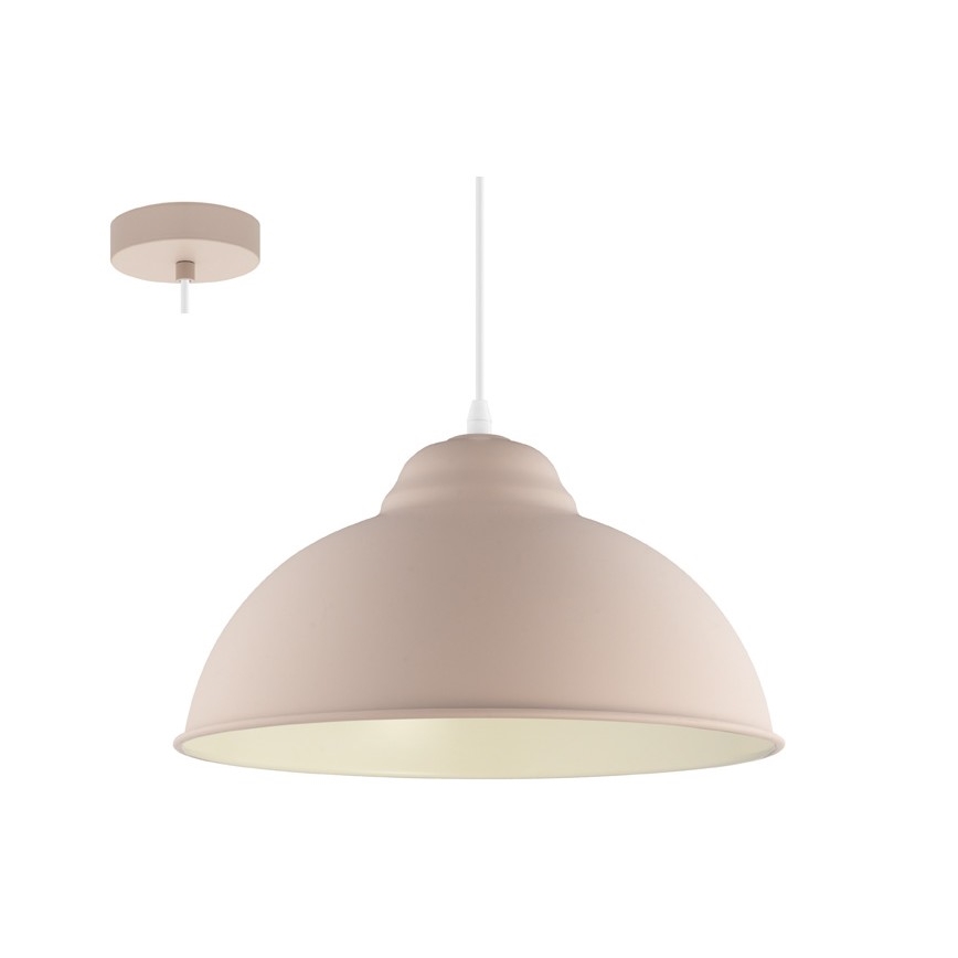 Eglo 54964 - Lustra ar auklu TRURO-P 1xE27/60W/230V rozā