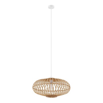 Eglo 55114 - LED lustra uz troses 1xE27/4W/230V bambuss