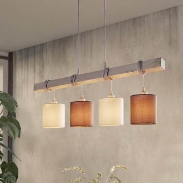 Eglo 55206 - Lustra ar auklu TOWNSHEND 4xE27/60W/230V
