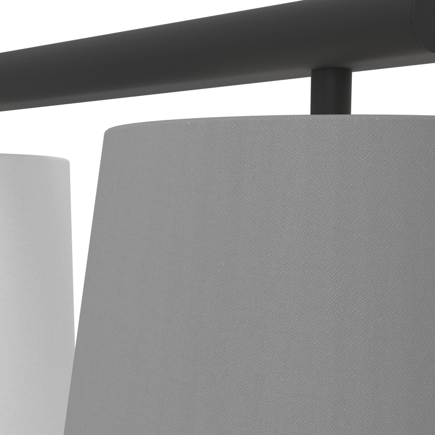 Eglo 55207 - Lustra ar auklu ALMEIDA 3xE14/25W/230V pelēka